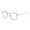 Gafas de Moda para Hombre, Nuevas, Montura Cuadrada de Metal, Ultraligeras, Color Personalizado Cambiante, Sin Graduación, Tendencia, Bloqueo de Luz Azul
