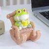 Nueva Mecedora Rana Lindo Animal Soporte para Teléfono Móvil Escritorio Oficina Regalo Creativo Decoración del Hogar Pequeños Adornos