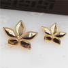 Yufeng hardware latão fundido furo grande flor suporte de flores diy material de adorno de adereço de cabeça antigo acessórios