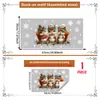Pegatinas de ventana de ardilla y rama de pino con temática navideña transfronterizas, adecuadas para decorar escaparates, puertas de vidrio y hogares; pegatinas de cristal electrostáticas