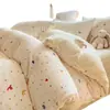Conjunto de Quatro Peças de Veludo Leite de Inverno Classe A Espessado Coral Fleece Lençol Capa de Edredom Fleece Nantong Roupa de Cama Flanela