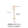 Colgante de Plata de Ley S925 Rosca Vacía Perla de Cristal Hecho a Mano con Cuentas Colgante de Joyería DIY Accesorios de Plata