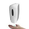 Dispensador de Jabón Manual de Empuje de Plástico Blanco ABS Dispensador de Líquido para Baño Montado en Pared Esterilizador de Gel de Alcohol