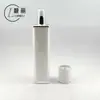 Série de Garrafas Quadradas de Acrílico Cobertas com Véu Branco Multi-Especificação Garrafa de Creme Garrafa de Loção Conjunto de Garrafas Cosméticas Material de Embalagem