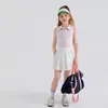 [Liquidação] Camisa Polo de Tênis ao Ar Livre com Proteção Solar UPF50+ para Meninas, Top Esportivo Sem Mangas Cool e Elástico