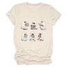 Amazon ebay Estación Independiente Nuevo Fantasma Libro de Lectura Cuello Redondo Manga Corta Camiseta de Verano Top