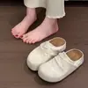Pantuflas Birkenstock para Mujer Estilo Nuevo 2024 Mocasín de Punta Cerrada Media Pantufla Suela Suave Antideslizante Slip-On Versátil para Exteriores Zapatos Perezosos