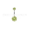 Aleación de Titanio F136 Cuatro Garras Zircón 5A Piercing de Ombligo G23 Piercing Corporal Venta al por mayor Transfronteriza