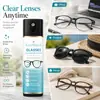 Spray Limpiador Portátil para Gafas KineShineX - Descontaminación de Lentes, Eliminación de Grasa, Secado Rápido, Antivaho, Antihuellas Dactilares