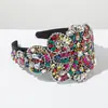 Diadema Estilo Barroco Vintage con Pedrería, Diadema Ancha Versátil con un Toque de Lujo para Fiestas de Baile y Banquetes