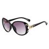 Gafas de Sol de Moda Ins Estilo Coreano para Conducir al Aire Libre, Gafas de Sol Clásicas Versátiles de Montura Grande con Cabeza de Zorro para Mujer, Estilo Ins