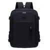 Nova bolsa de computador casual para viagens curtas e negócios, mochila simples de cor sólida para armazenamento externo, mochila estudantil para aulas