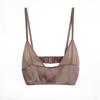 Tangge bralette Seda de Morera satén elástico ropa interior delgada pecho pequeño seda sin aros sujetador de lujo