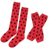 Disfraz de guantes de mariquita para niños transfronterizo, guantes de mariquita, calcetines, calcetines largos de lunares para niños, accesorios de insecto cosplay