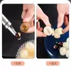 Pelador de camarones de acero inoxidable, removedor de venas de camarón, removedor de semillas de longan, extractor de carne y herramienta para sacar la pulpa de longan - una herramienta versátil para preparar longan