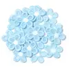 Parche bordado de flor de cinco pétalos de malla bicolor, accesorio para el cabello lindo y súper adorable, accesorio para ropa, muñeca, zapato y bolso