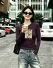 Camiseta de Algodón Acanalado de Manga Larga para Mujer, Top Ajustado Guangzhou Shisanxing, Segunda Entrega Exclusivamente para Camiseta Base de Cuello Redondo, Venta Directa