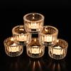 Candelabro Escandinavo Simple Patrón Vertical Romántico Utensilios para Velas para Mesa de Comedor Botella de Vidrio para Hogar Vidrio para Aromaterapia Decoración Creativa