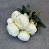 Simulación ramo de peonías de 7 cabezas diseño de escena de boda decoración del hogar transfronterizo hecho a mano flor de seda flor artificial adornos al por mayor