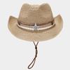Sombrero de Sol de Viaje Estilo Vacacional Estilo Mori para Mujer Moda de Verano Sombrero de Paja Bicolor Ala Plegable Sombrero de Sol con Forma Moderno