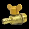 Directo de fábrica ahora activo factura rápida tipo interruptor de gas de latón dientes internos y externos válvula de bola de gas de boca única