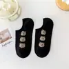 Meias Invisíveis de Urso Desenho Animado Estilo Japonês Primavera e Verão Fio Torcido Tridimensional Meias Baixas Tipo Barco Algodão Fino Silicone Cobertura Anti-queda