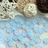 Pulsera de cuentas de vidrio con forma de copo de nieve de 12 mm, accesorios de ropa para bricolaje, collar, cadena para teléfono móvil, llavero, material de agujero recto de vidrio, nuevo