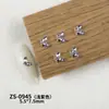 Accesorio para decoración de uñas de ala de mariposa con diamante de circón lateral, exquisito y tridimensional, decoración de ala de mariposa de un solo lado súper brillante