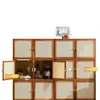 Armário de Janela Saliente, Armário de Armazenamento para Varanda, Armário Integrado de Armazenamento Tatami Montado na Parede à Prova de Sol, Rack de Armazenamento para Utilização do Espaço