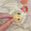 Sanrio nuevo anillo para el cabello de dibujos animados línea telefónica pequeña banda de goma ins lindo dulce niña cuerda para el cabello tocado