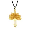 Nuevo Colgante Vietnamita de Oro Arena Estilo Palacio con Diseño Moderno, Collar de Borla Pavo Real Filigrana, Joyería Vintage Imitación Oro