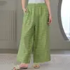 Calça de Algodão com Estampa Floral para Casa, Nova Calça Casual Solta de Verão, Calça de Gaze de Camada Dupla com Bolso Confortável e Respirável para Caminhada