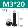 Tornillos M2M3M4M5M6M8 Negros de Acero Inoxidable 304, Tornillos de Cabeza Redonda Phillips, Tornillos para Máquina de Cabeza Plana Zincados Negros