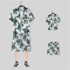 Traje de Playa de Verano Camisa Floral para Hombre Moda Casual Deportivo Hawaiano Pareja Orilla del Mar Viaje Vacaciones Conjunto de Dos Piezas