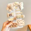 Grampos de Cabelo de Tecido Outono e Inverno Presilhas de Laço de Bebê Grampos de Cabelo Versáteis Totalmente de Tecido Presilhas Laterais de Bebê Acessórios de Cabelo para Meninas