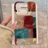 Funda para teléfono móvil con remolino de agujero grande adecuada para Apple 16 Lujo accesible de alta gama Personalizada para niñas Degradado Transparente