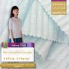 Gaze 100% algodão listra vazada equidistante tecido jacquard tramado roupa infantil camisa listrada vertical tecido moda