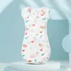 Manta Envolvente de Algodón Puro Anti-Sobresalto para Bebé, Manta para Bebé, Saco de Dormir para Recién Nacido Estilo Rendición con Mangas Extensibles para un Sueño Seguro a Través de las Fronteras