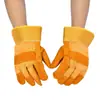 Guantes protectores de palma de piel amarilla para soldar al por mayor directo de fábrica guantes de jardín