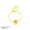Sencillo Elegante Juego de Joyería de Flor de Cinco Pétalos Trébol de Cuatro Hojas Acero Titanio Láser Flor de Ciruelo Moda Combinable Joyería de Moda para Internet
