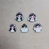 Nuevos accesorios acrílicos en relieve de colores mixtos de moda para pinzas para el cabello de pegamento de crema DIY, pinzas de cocodrilo e imanes para refrigerador