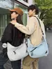 Bolso Cruzado de Pareja Casual Gran Capacidad Bolso de Bollo Moderno Versátil Bolso de Hombro para el Trabajo Estilo Perezoso Deportivo Bolso de Nicho