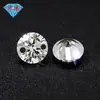 Agujero Doble 3A Ocho Corazones Ocho Flechas Circonita Piedra Suelta Wuzhou Redonda Blanco Brillante Gemas Artificiales de Zirconita Cúbica Cuentas Accesorios DIY