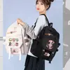 Mochila de mercancía del anime Magical Girl Madoka Magica Kuubi, con Madoka Kaname y Akemi Homura, una mochila escolar estilo 2D para niñas