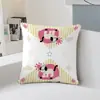 Funda de almohada, funda de cojín para sofá, funda de cojín para cabecera de sala de estar y dormitorio, funda a prueba de polvo, extraíble y lavable