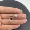 Accesorios de joyería de aleación DIY pétalos huecos soporte de flores cuentas espaciadoras para pulsera cuentas de posicionamiento material de capullo de flor V149