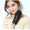 Guantes de Cuero para Mujer para Otoño e Invierno, Cálidos, Compatibles con Pantalla Táctil, Algodón, Estilo Coreano, a Prueba de Frío, Impermeables, para Conducir, Ciclismo, Estudiantes, Forrados de Felpa, Engrosados, Resistentes al Frío
