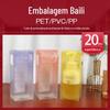Caixa de embalagem para animais de estimação translúcida de necessidades diárias personalizadas de fábrica, caixa de plástico para xampu, gel de banho, caixa de PVC, caixa pp personalizada