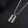Nova moda elegante Full Diamond Blade Design Colar Pingente Colar Joias Europeia e Americana Hip Hop Moda Sweater Chain