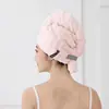 Toalla de Pelo Super Absorbente de Secado Rápido para Mujeres, Turbante de Nuevo Estilo, Toalla de Champú de Terciopelo de Burbujas, Uso en Hotel y Hogar, Gorro de Ducha Espesado